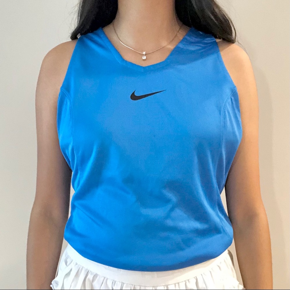 blue nike tank